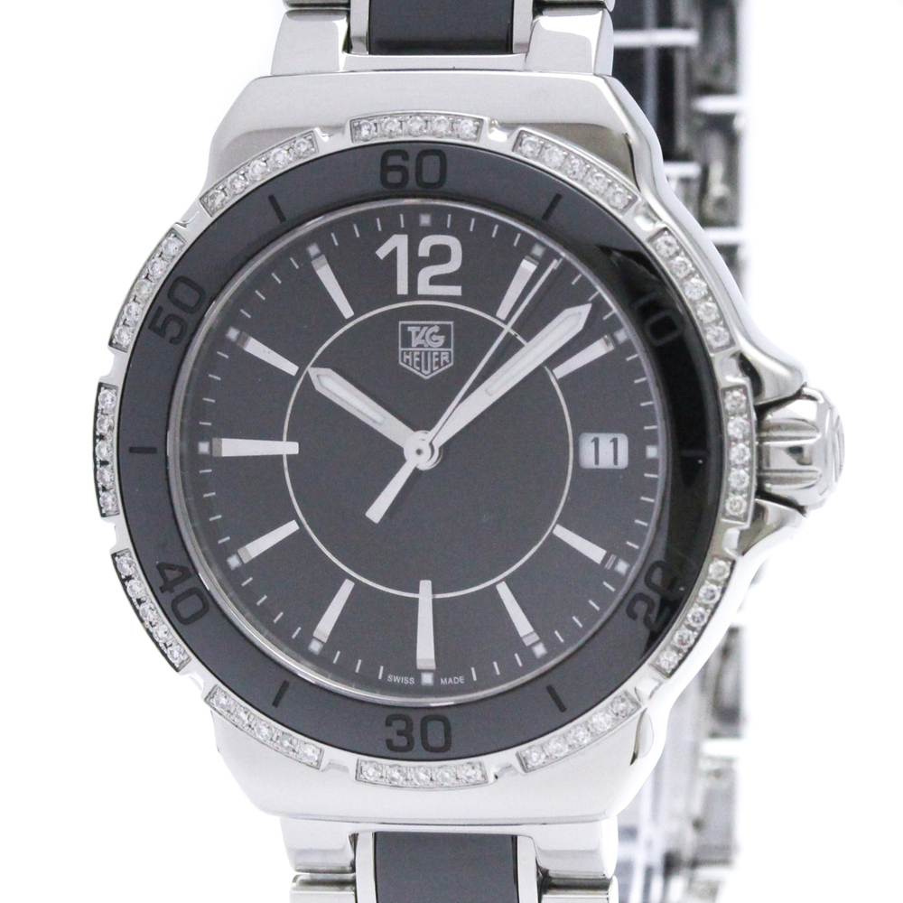 TAG HEUER Formula 1 Diamond Steel Quartz Ladies Watch WAH1212 Polished